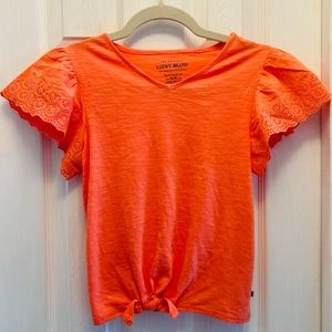 Luck Brand Bright Orange Shirt